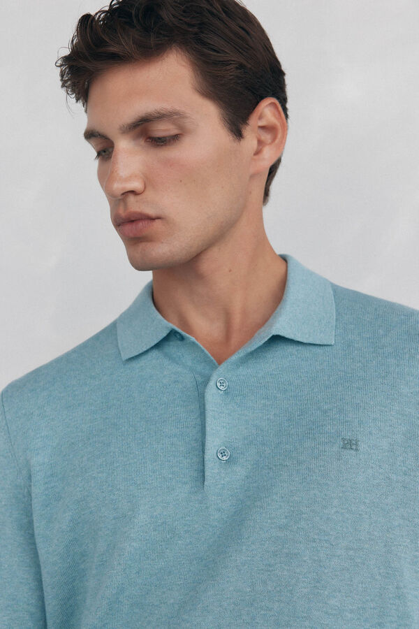 Pedro del Hierro Polo-neck jumper Blue