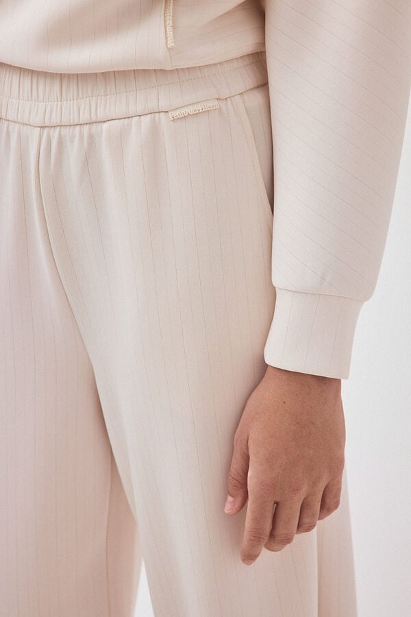 Pedro del Hierro Soft touch jogger trousers Ecru