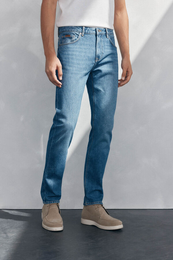 Pedro del Hierro Pantalón vaquero slim fit Azul