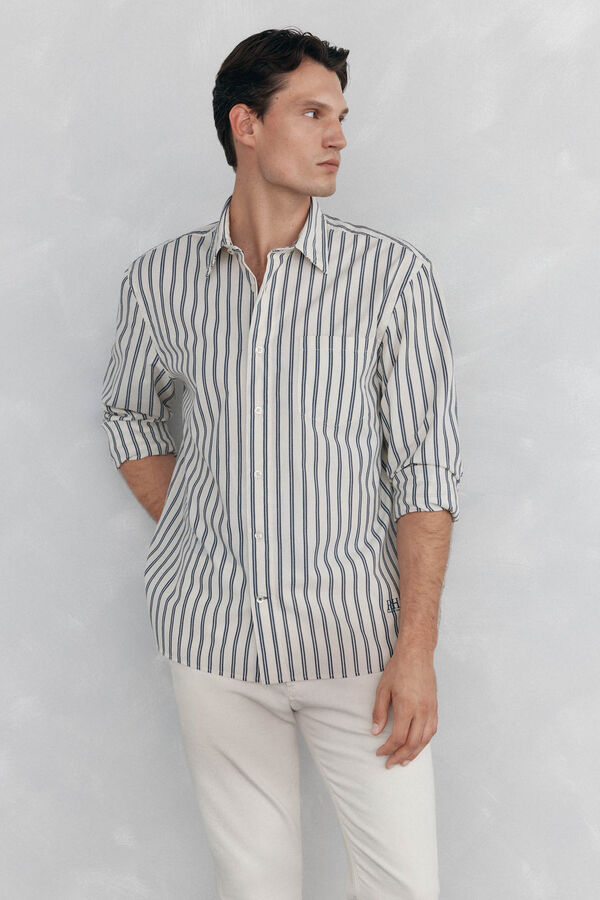 Pedro del Hierro Striped shirt   Beige