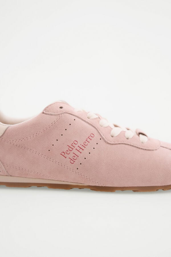 Pedro del Hierro Soft suede sneaker Pink