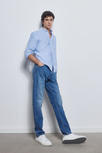 Pedro del Hierro Slim fit Premium Flex soft jeans Azul