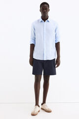 Pedro del Hierro Lightweight elasticated Bermuda shorts Blue