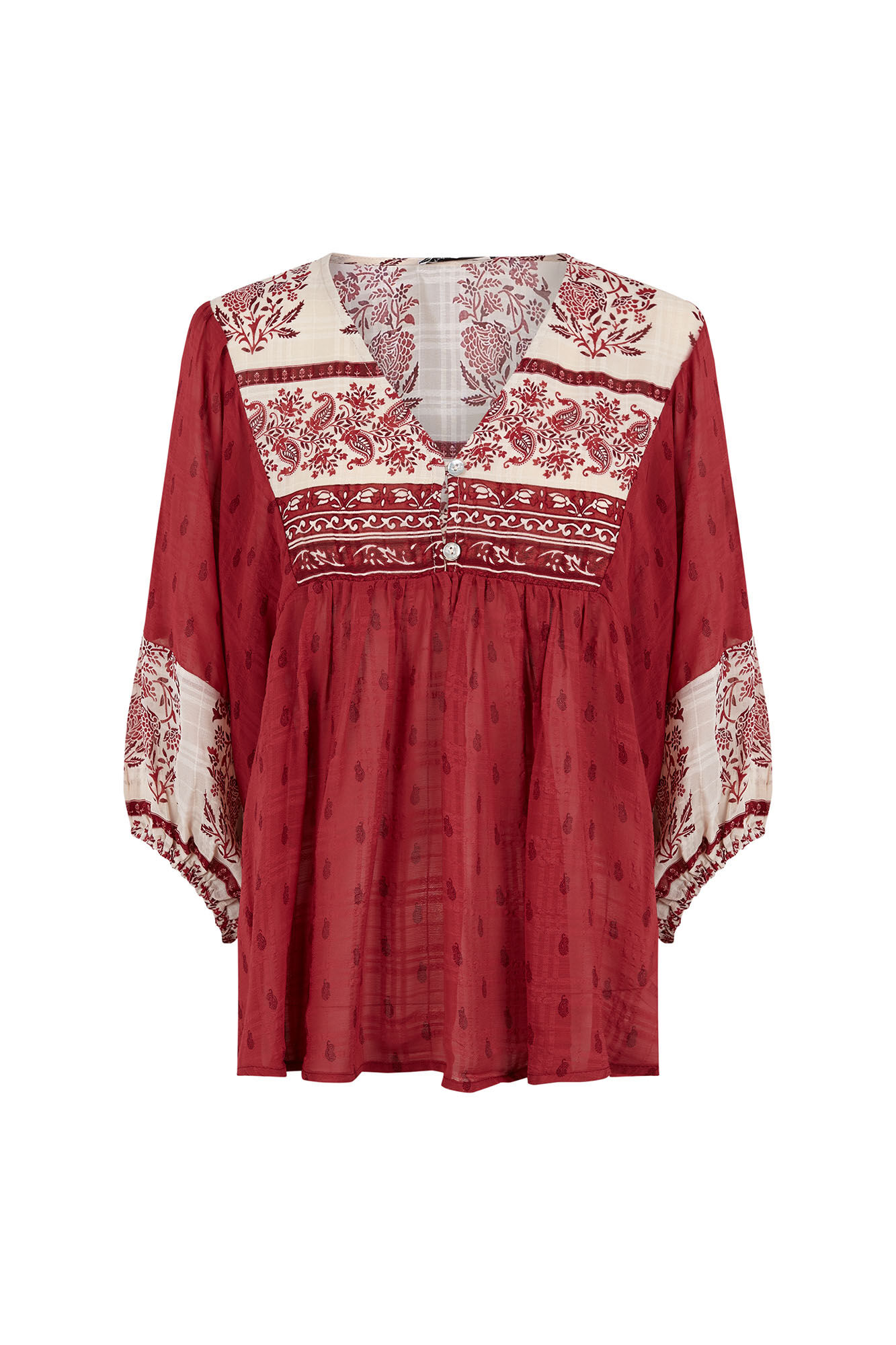 Pedro del Hierro Combined print blouse