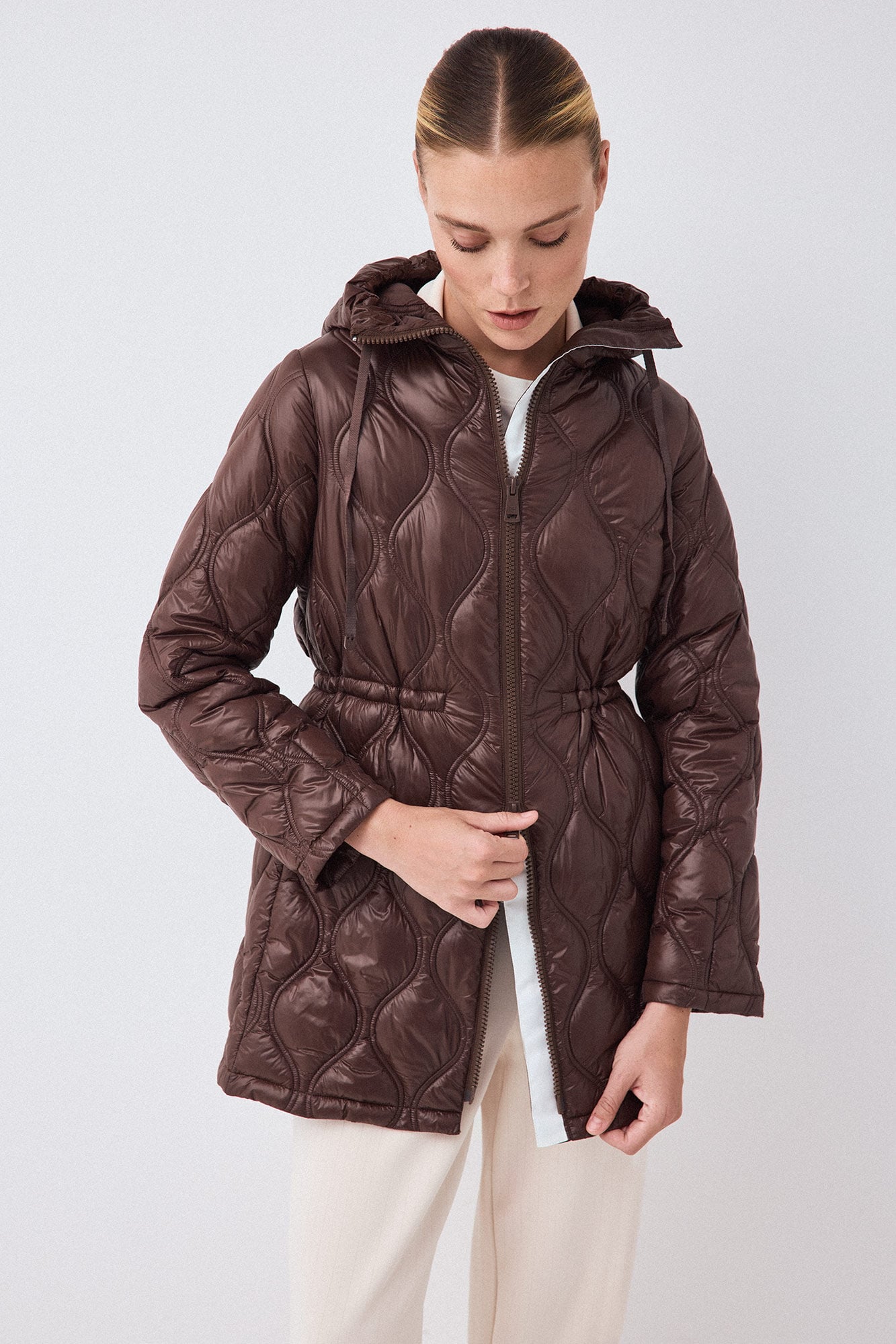 Pedro del Hierro Puffer parka with hood