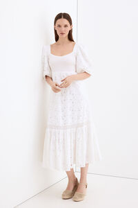 Pedro del Hierro Embroidered cotton dress