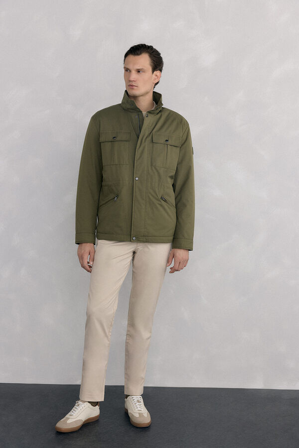 Pedro del Hierro Technical 4-pocket jacket Green