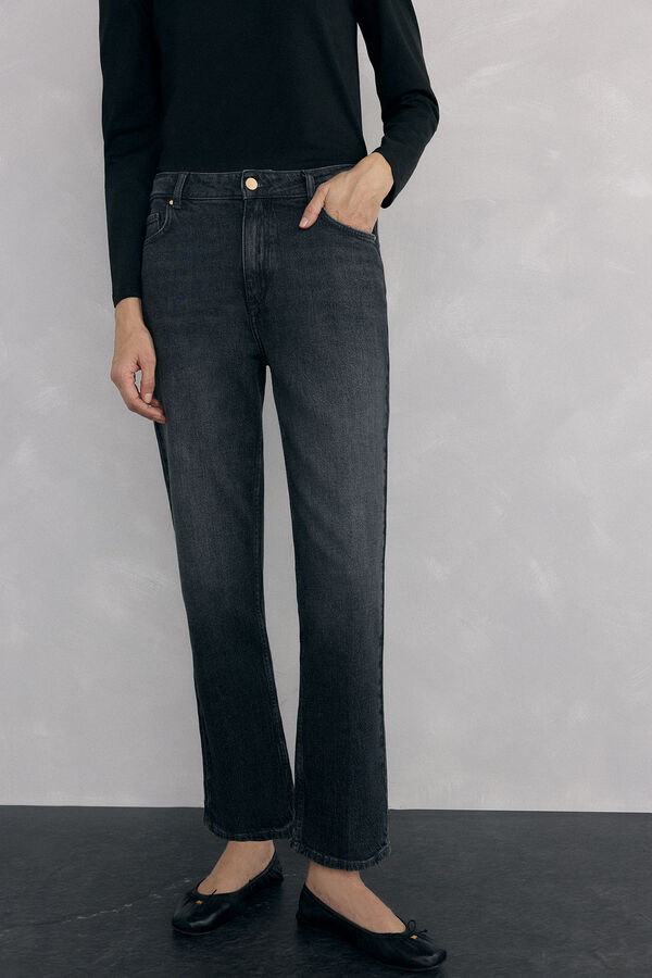 Pedro del Hierro Jeans straight basic Cizento