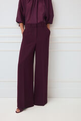 TFP by Tamara Falc&oacute; Straight trousers Burgundy