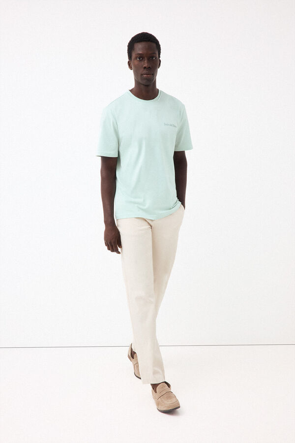 Pedro del Hierro Small logo T-shirt Blue