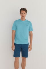 Pedro del Hierro Basic T-shirt Turquoise