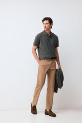 Pedro del Hierro Piqu&eacute; basic polo shirt Green