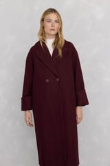 Pedro del Hierro Coat Burgundy