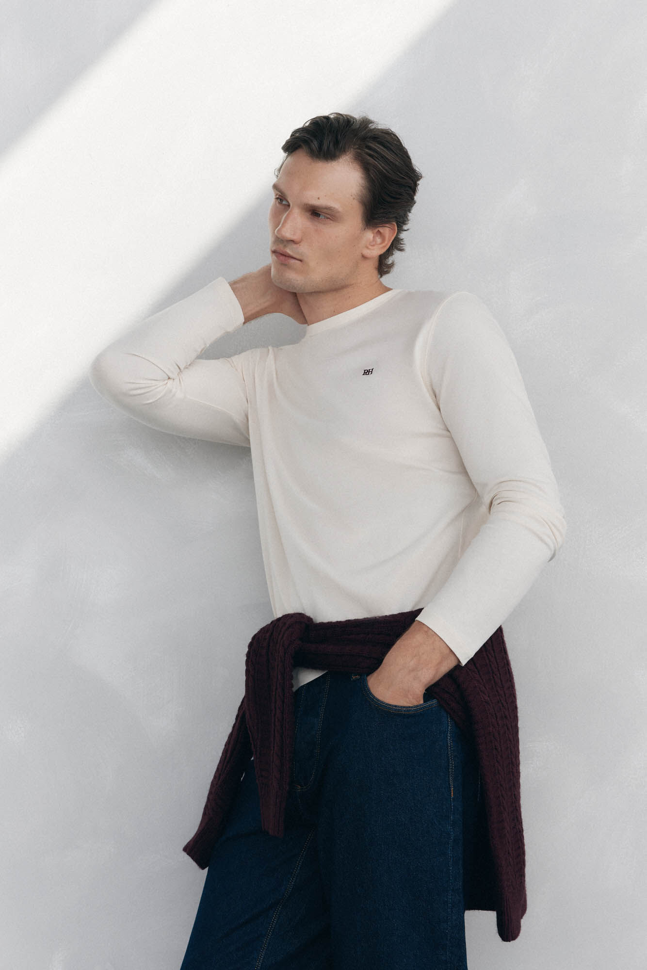 Pedro del Hierro Long-sleeved basic T-shirt