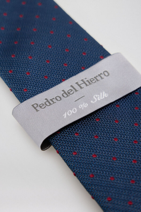 Pedro del Hierro Corbata seda natural Azul