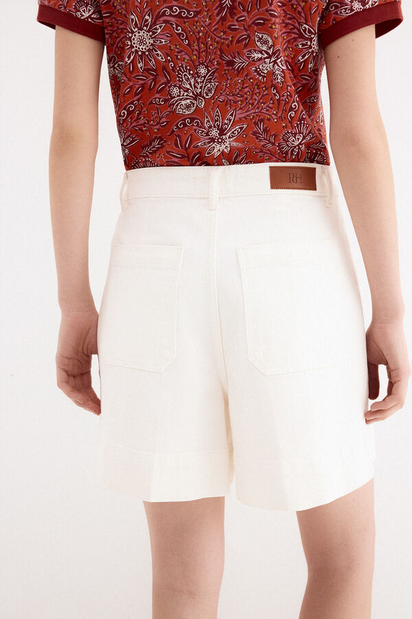 Pedro del Hierro Denim shorts Beige