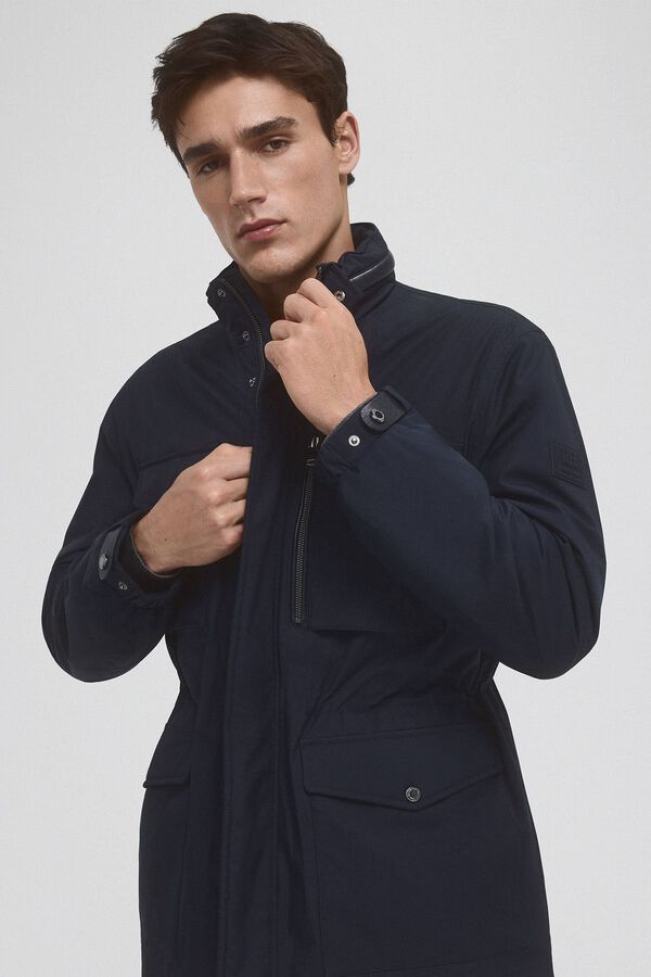 Pedro del Hierro Jacket with four pockets Blue