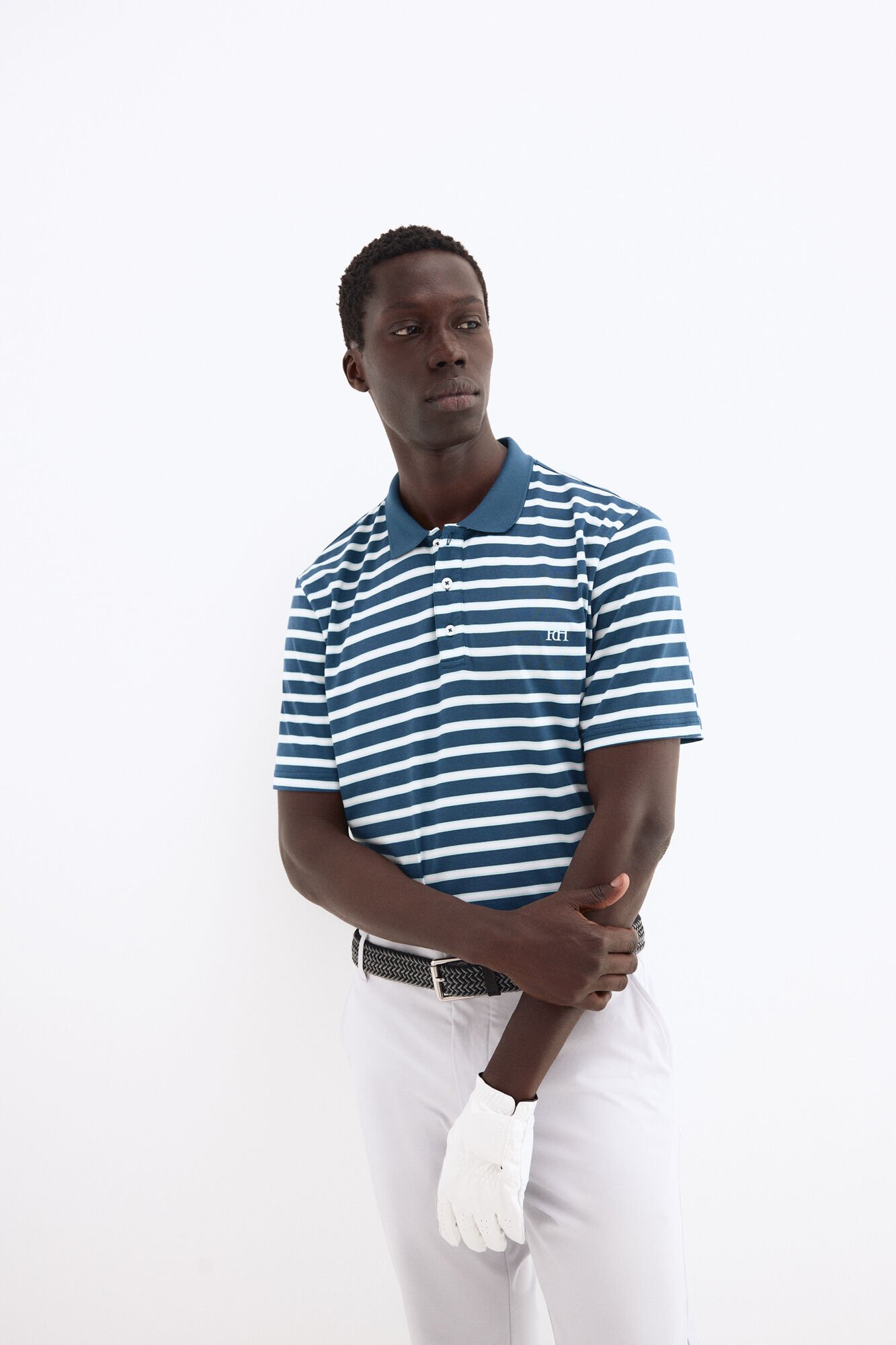Pedro del Hierro Striped golf polo shirt