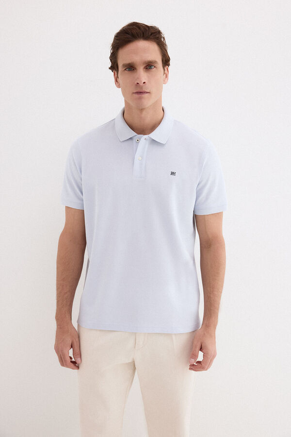 Pedro del Hierro Polo b&aacute;sico piqu&eacute; Azul