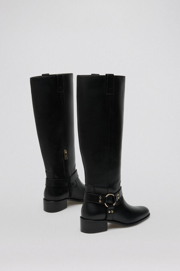 Pedro del Hierro Black biker boot Black