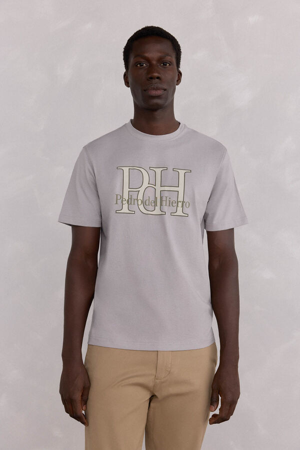 Pedro del Hierro T-shirt logo Grey