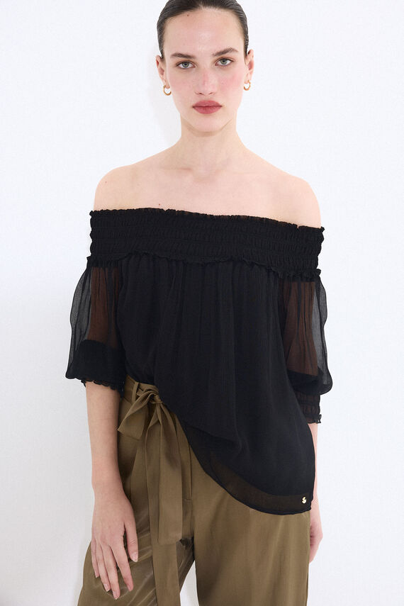 Blusa gasa engomada