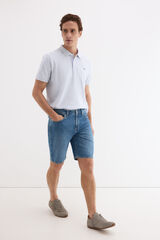 Pedro del Hierro Bermuda 5 bolsillos regular Azul