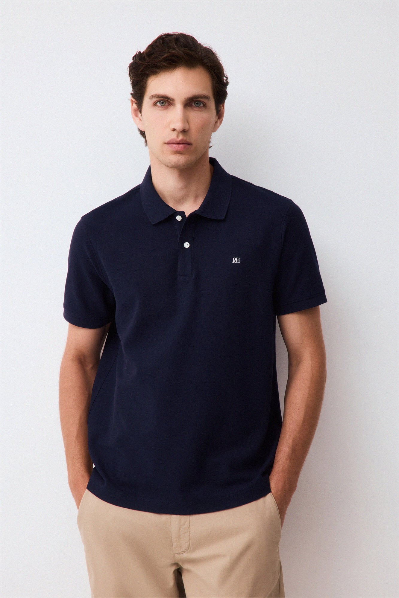 Pedro del Hierro Piqu&eacute; slim fit polo shirt