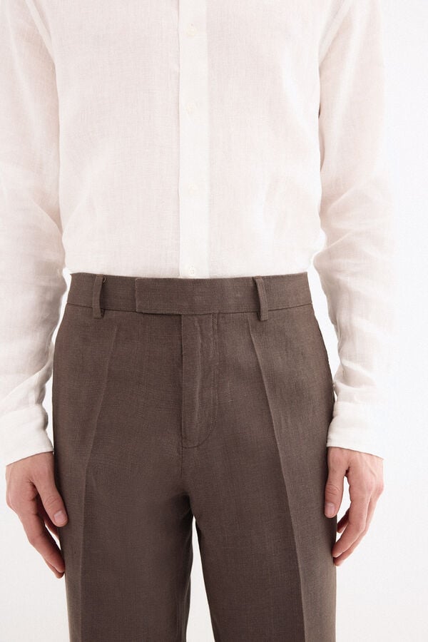 Pedro del Hierro Linen blend matching blazer Brown