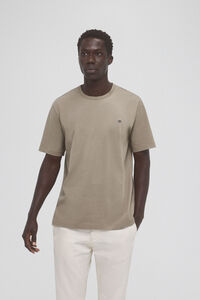 Pedro del Hierro Basic T-shirt with embroidered logo Green
