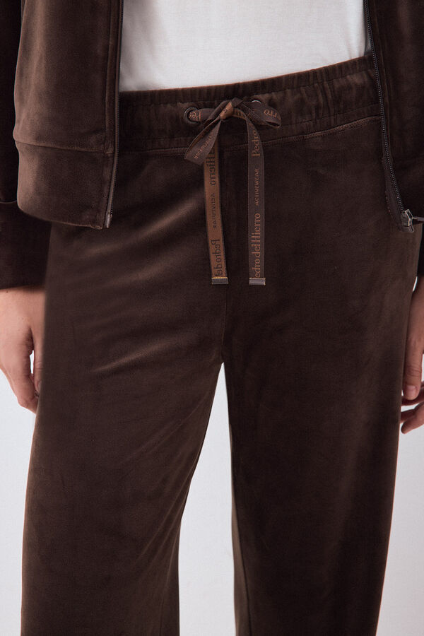 Pedro del Hierro Velvet trousers Brown