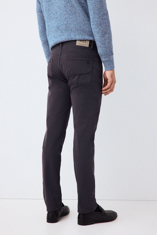 Pedro del Hierro Colour slim fit 5 pocket trousers Grey