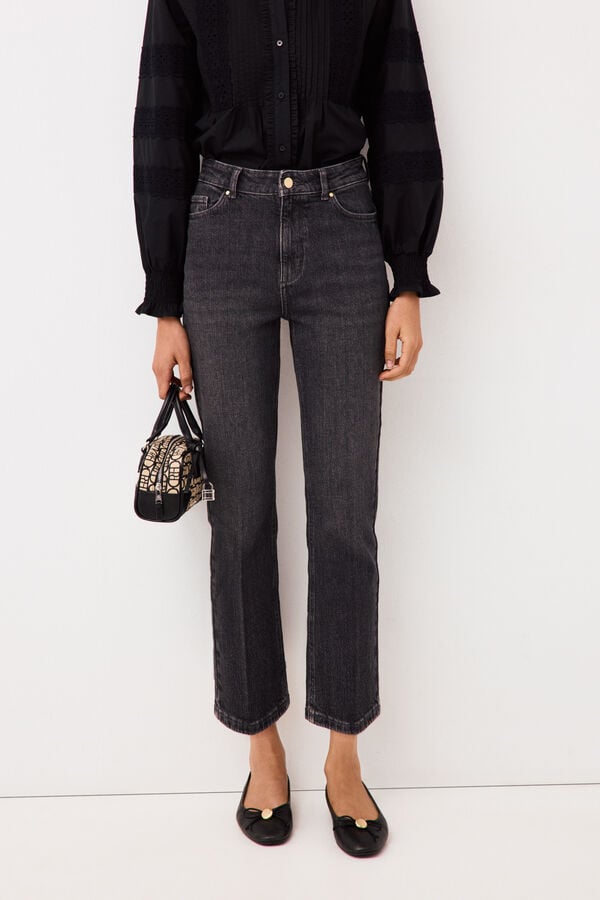 Pedro del Hierro Basic straight jeans Grey
