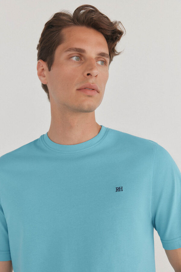 Pedro del Hierro Basic T-shirt Turquoise