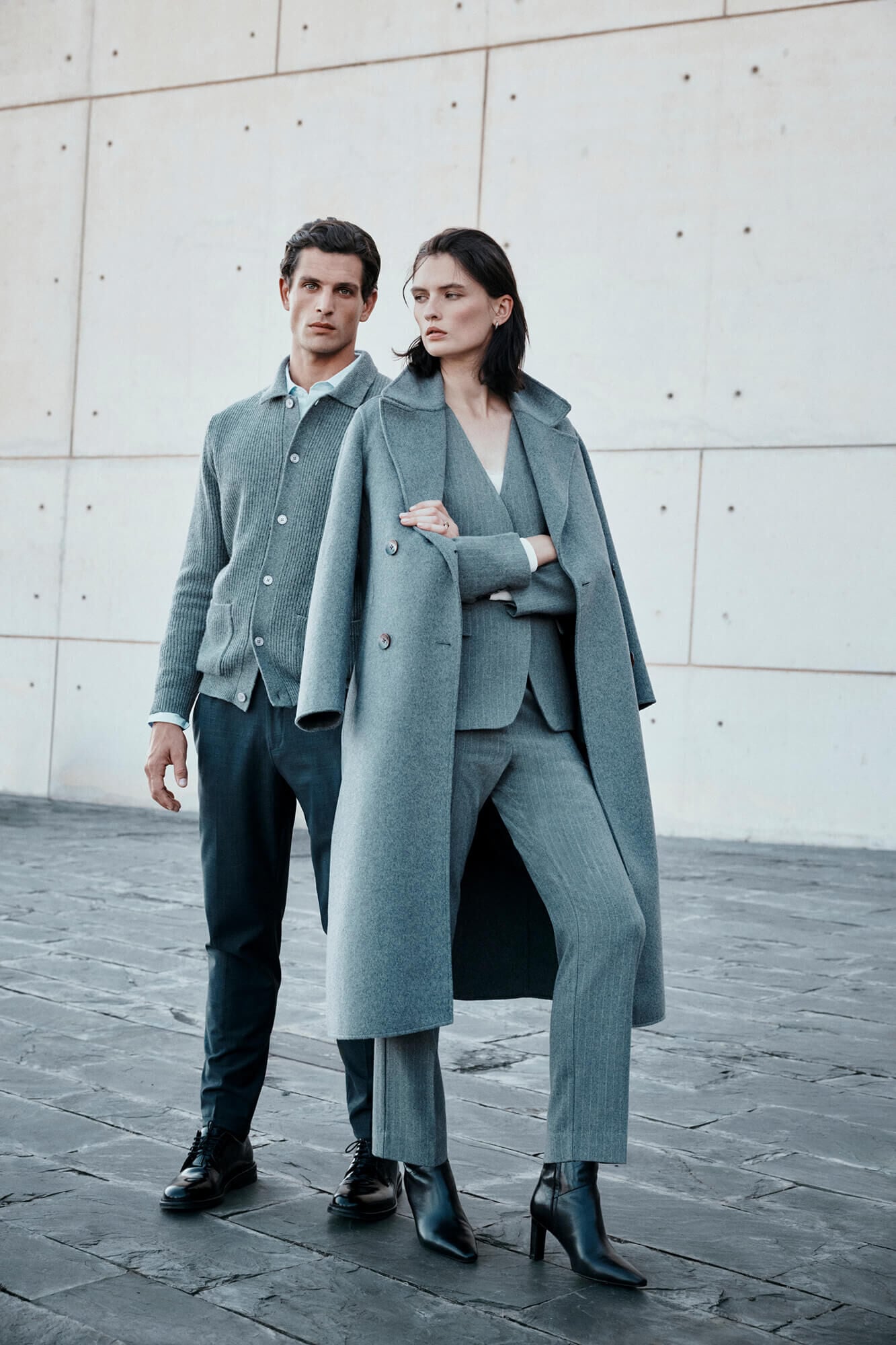 Pedro del Hierro Sobretudo dupla face de alfaiataria