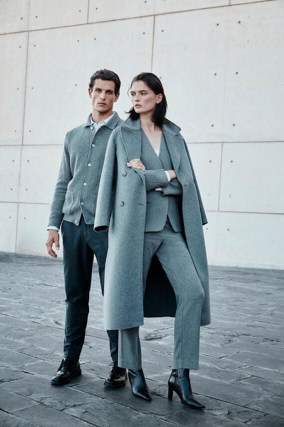 Abrigo doble faz tailoring