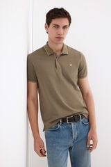 Pedro del Hierro Jacquard polo shirt Green