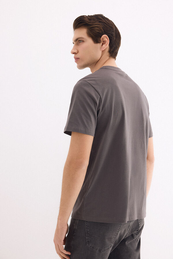 Pedro del Hierro Basic logo T-shirt Grey