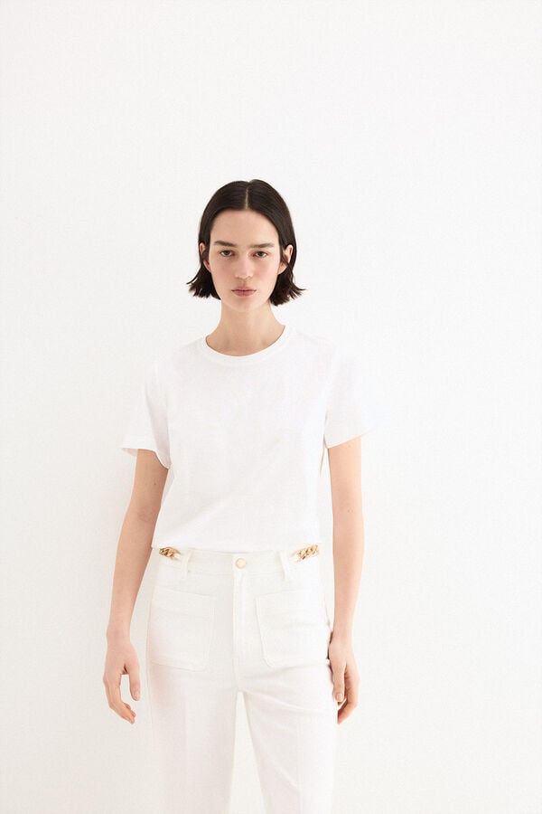 Pedro del Hierro Multi-logo T-shirt pdh White