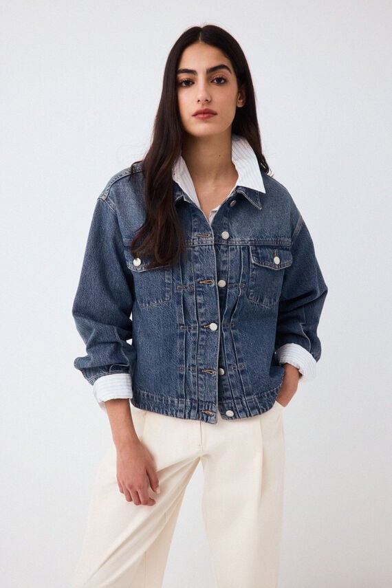 Chaqueta denim oversize