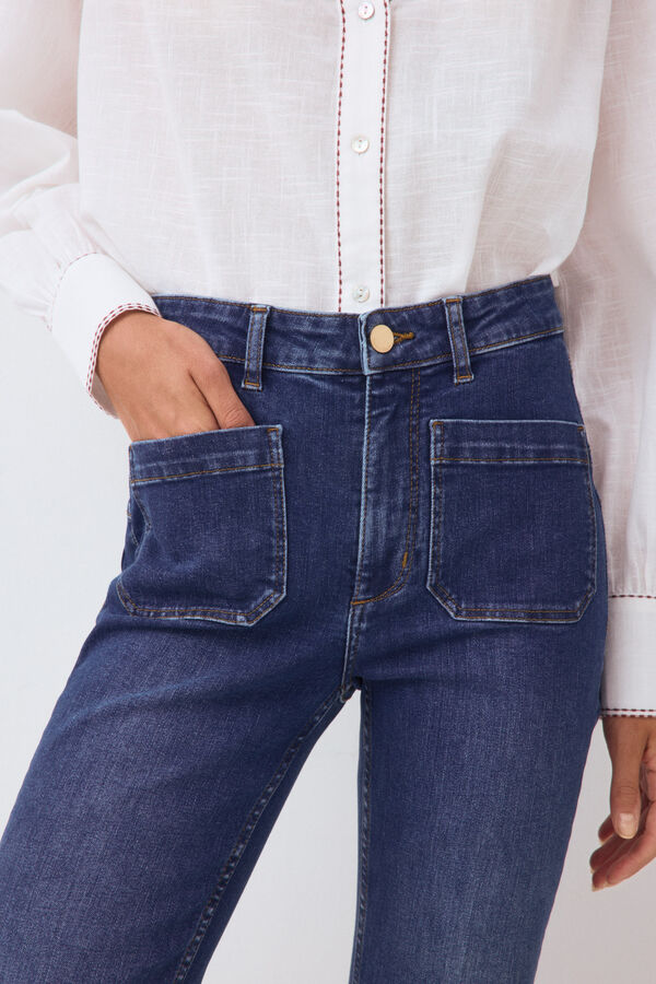 Pedro del Hierro Capri push up flare jeans Blue