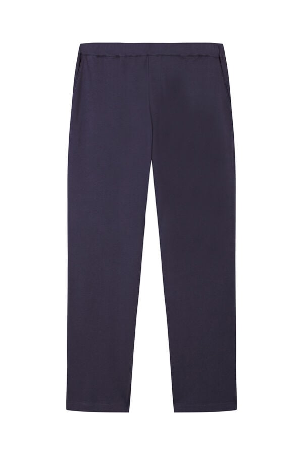 Pedro del Hierro Spanish cotton long trousers Blue