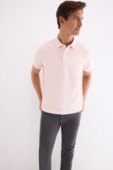 Pedro del Hierro Basic piqu&eacute; polo shirt Pink