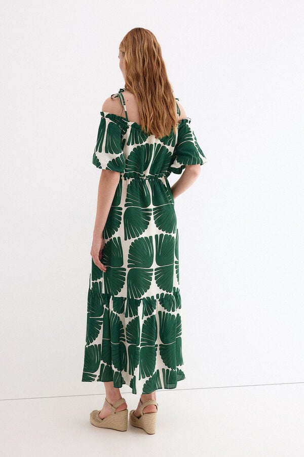 Pedro del Hierro Printed dress Green