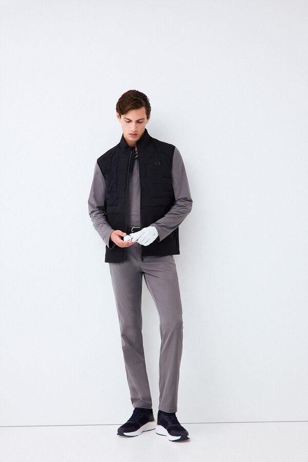 Pedro del Hierro Colete acolchoado Golf Preto