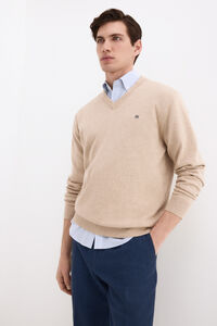 Pedro del Hierro Premium cotton knit V-neck jumper