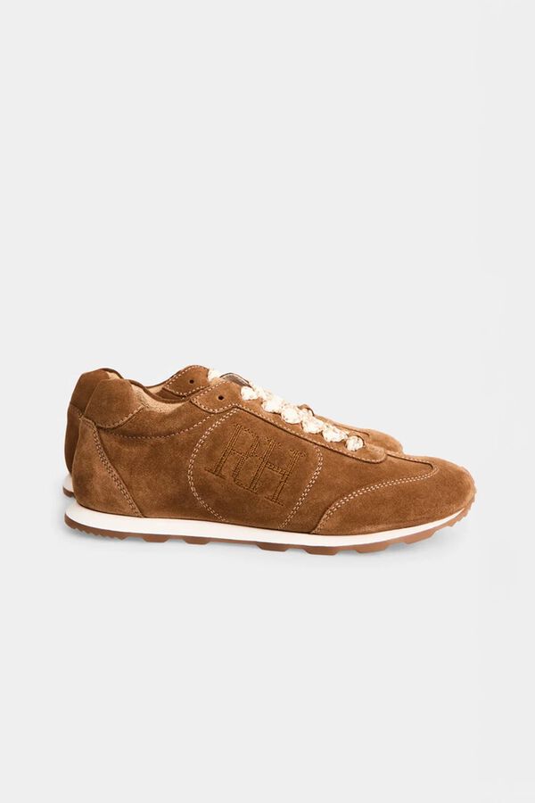 Pedro del Hierro Combined sneaker Brown