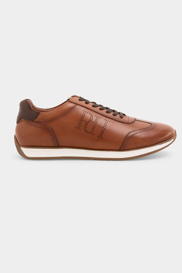 Pedro del Hierro Iconic rubber-soled sneaker Brown