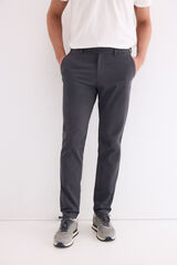 Pedro del Hierro Printed slim fit chinos Grey