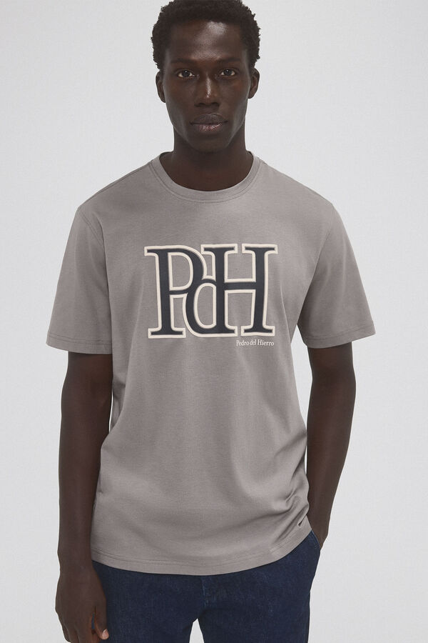 Pedro del Hierro Logo T-shirt Grey